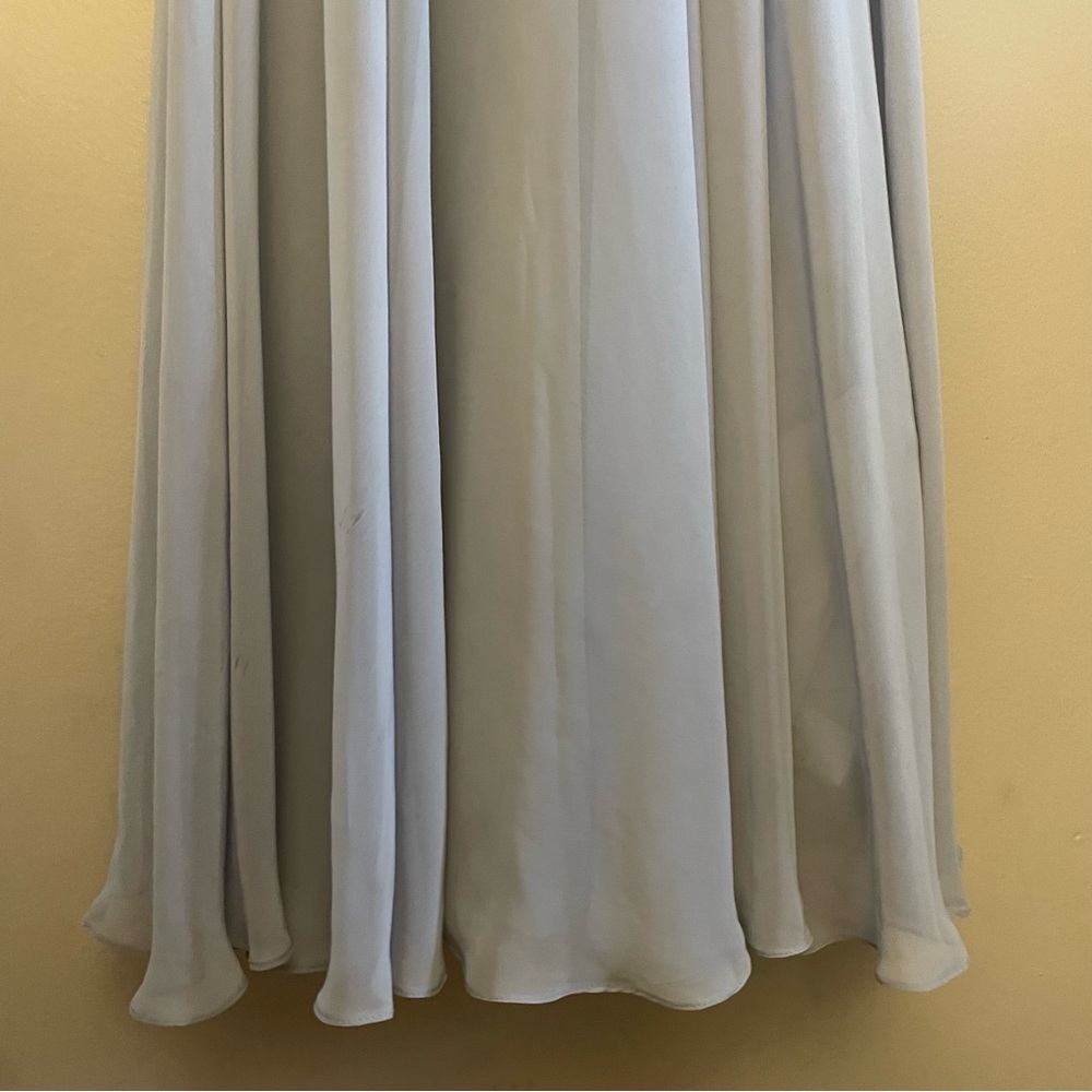 Dessy Collection Powder Blue/Grey Lace Bodice Dress – Size 2 EUC - Picture 9 of 16